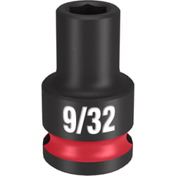 Milwaukee Shockwave 9/32 in. X 3/8 in. drive SAE 6 Point Standard Impact Socket 1 pc