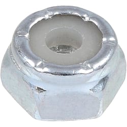 HILLMAN 6-32 in. Zinc-Plated Steel USS Nylon Lock Nut 100 pk