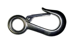 Baron 1-1/8 in. D X 4-5/8 in. L Polished Stainless Steel Snap Hook 400 lb