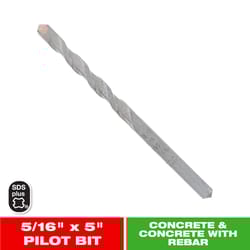 Diablo 5/16 in. Carbide Tipped SDS-Plus 6 in. L Core Bit Extension
