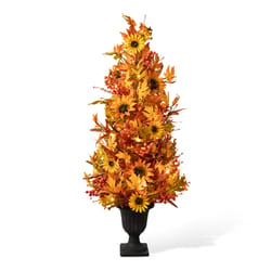 Glitzhome 48 in. Fall Lighted Urn Pathway Decor