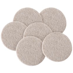 Softtouch Felt Self Adhesive Protective Pad Tan Round 2 in. W 6 pk