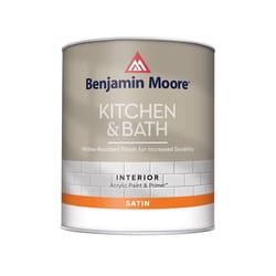 Benjamin Moore Satin White Paint Interior 1 qt