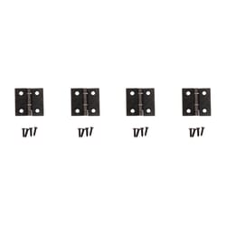 National Hardware 1 in. L Oil Rubbed Bronze Door Hinge 4 pk