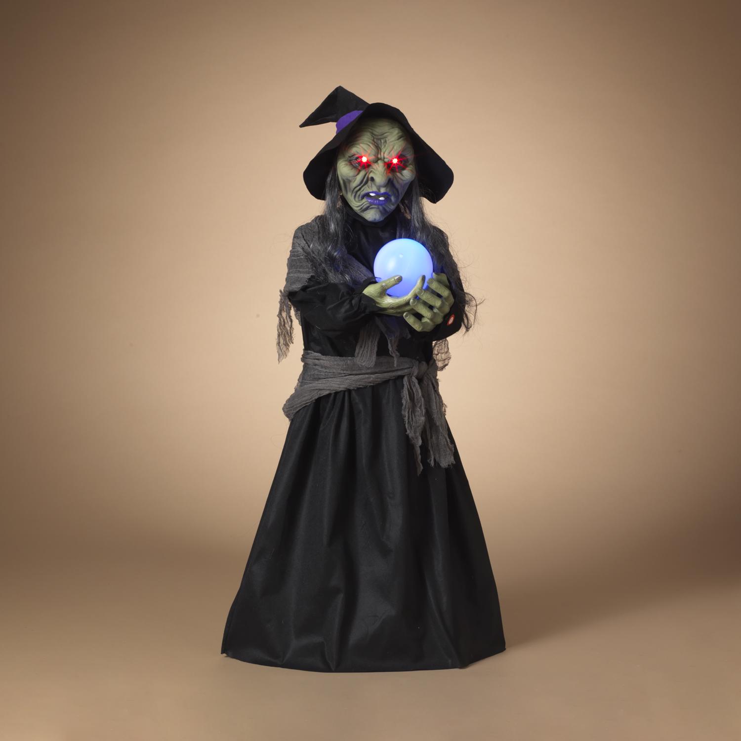 Photos - Other interior and decor Gerson 44 in. Lighted Animated Witch Halloween Decor 2603500