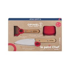 Opinel 4 in. L Stainless Steel Chef's Knife and Peeler 3 pc