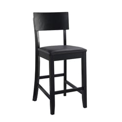 Linon Home Decor Dark Brown Polyurethane Lucia Barstool 37 in.