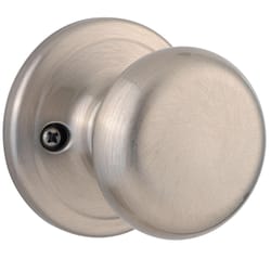 Kwikset Juno Satin Nickel Passage Door Knob 1-3/4 in.