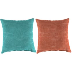Jordan Manufacturing Assorted Knife Edge Polyester Throw Pillow 4 in. H X 16 in. W X 16 in. L