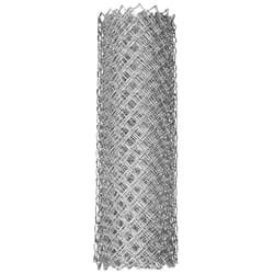 YardGard 48 in. H X 50 ft. L Galvanized Steel Chain Link Fence Silver
