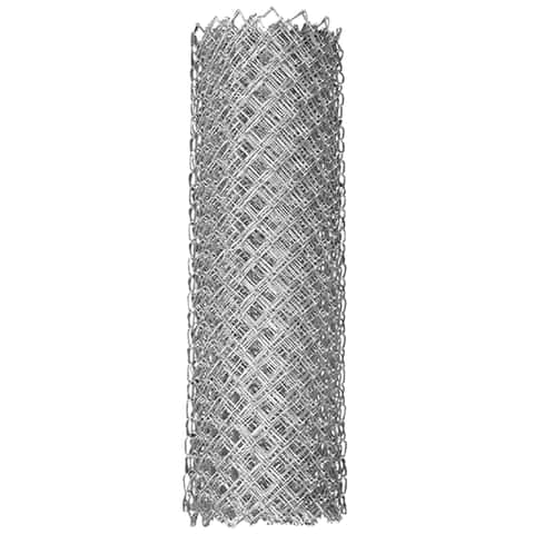Fit Right 6-ft H x 6-ft W Galvanized Metal Walk-thru Chain Link Fence Gate  Kit with Mesh Size 2-in in the Chain Link Fencing department at