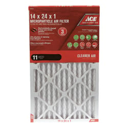 Ace 14 in. W X 24 in. H X 1 in. D Synthetic 11 MERV Pleated Microparticle Air Filter 1 pk
