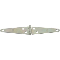 National Hardware 4 in. L Zinc-Plated Light Strap Hinge 2 pk