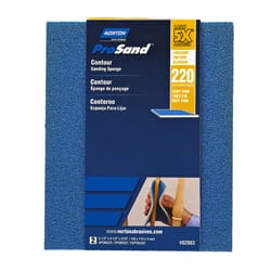 Norton ProSand 5.5 in. L X 4.5 in. W X 0.188 in. 220 Grit Very Fine Contour Sanding Sponge