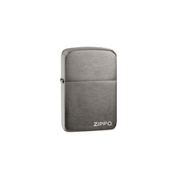 Zippo Black/Silver 1941 Replica with Zippo Logo Lighter 1 pk