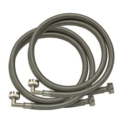 Eastman 3/4 in. FHT X 3/4 in. D FHT 6 ft. Stainless Steel Washing Machine Supply Line