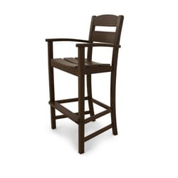 Ivy Terrace Classics Mahogany HDPE Frame Traditional Barstool