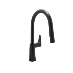 Huntington Brass One Handle Matte Black Kitchen Faucet