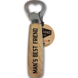 Open Road Brands Brown Wood/Metal Bottle Opener