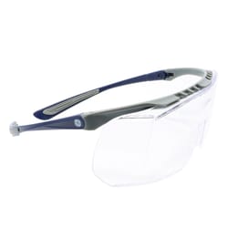 General Electric 12 OTG Series Safety Glasses Clear Lens Blue/Gray Frame 1 pk