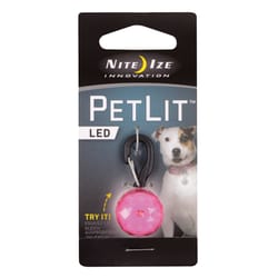 Nite Ize PetLit Pink PetLit Plastic Ball and Collar Light