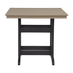 Signature Design by Ashley Fairen Trail Black/Taupe Square Plastic Contemporary Dining Table