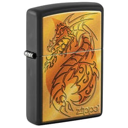 Zippo Black 218 Medieval Mythological Lighter 2 oz 1 pk