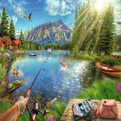Ravensburger Life at the Lake Puzzle Multicolored 1000 pc