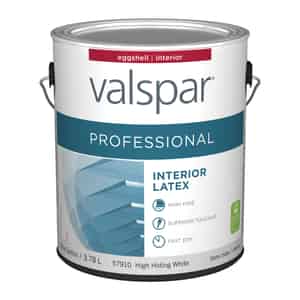 Valspar  Contractor Professional  Eggshell  Basic White  Acrylic Latex  Paint  1 gal. 