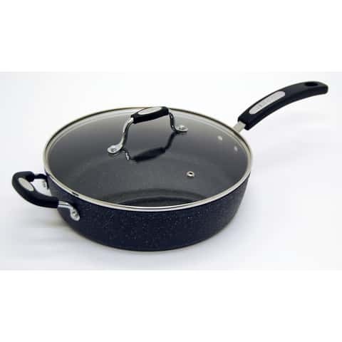 The Rock By Starfrit 12 Aluminum Fry Pan With Stainless Steel