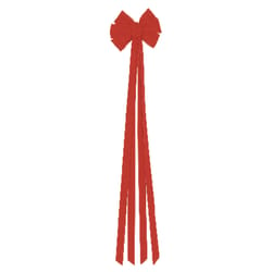 Holiday Trims Red 7 Loop Christmas Deluxe Christmas Bow 55 in.