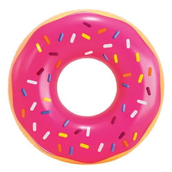 Intex Pink Vinyl Inflatable Frosted Donut Pool Float