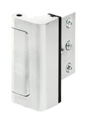 Prime-Line 3 in. L Brushed Chrome Silver Aluminum Entry Door Blocker 1 pk