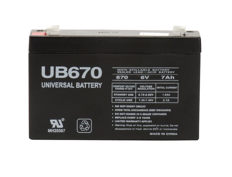 UPC 806593864544 product image for UPG UB670 6V 7 Amp SLA Battery  - Set of 2 | upcitemdb.com