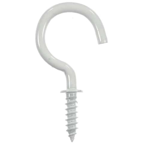 Ace Small White Steel 0.875 in. L Cup Hook 8 pk - Ace Hardware