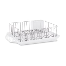 Farberware 20 in. L X 15 in. W X 7 in. H White Plastic Dish Rack