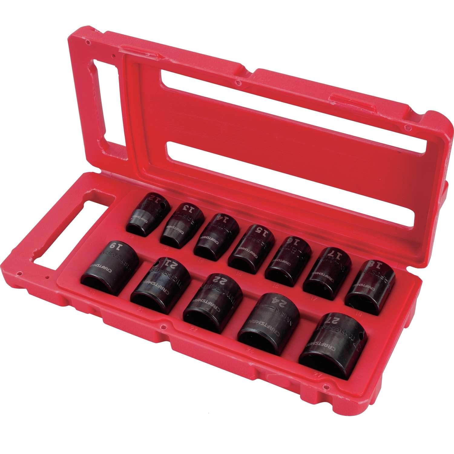 Craftsman 1/2 in. drive Metric Deep Impact Socket Set 12 pc. - Ace Hardware