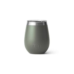 YETI Rambler 10 oz Camp Green BPA Free Wine Tumbler with MagSlider Lid