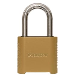 Master Lock 875DLF 2 in. W Hardened Steel Resettable Combination Padlock