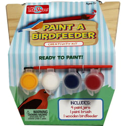 T.S. Shure Paint A Birdfeeder Kit Wood Brown 6 pc