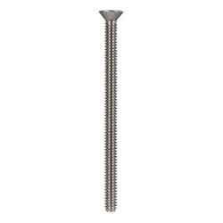 HILLMAN No. 10-24 Ga. X 3 in. L Phillips Flat Head Stainless Steel Machine Screws 50 pk