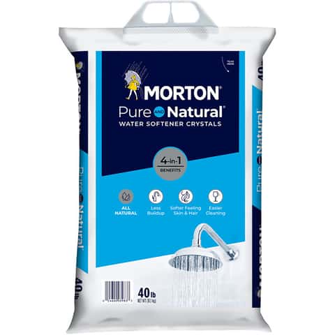 Morton® Pure and Natural® Water Softener Salt Crystals, 40 lb. Bag Morton® Pure and Natural® Water Softener Salt Crystals, 40 lb. Bag