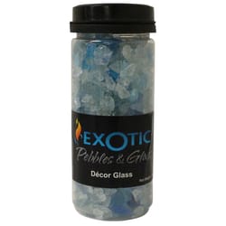 Exotic Pebbles and Glass Blue Deco Pebbles 1.48 lb