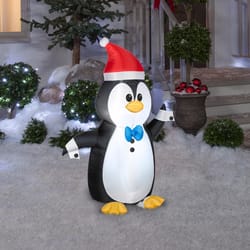 Gemmy LED White 3.5 ft. Penguin in Tuxedo Inflatable
