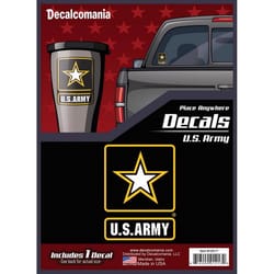 Decalcomania U.S. Army Car Sticker Vinyl 1 pk