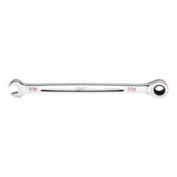Milwaukee 9/32 in. X 9/32 in. 12 Point SAE I-Beam Ratcheting Combination Wrench 0.65 in. L 1 pc
