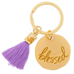 Karma Blessed Tassel Keychain Metal 1 pk