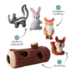 Pet Shop by Fringe Studio Assorted Plush Branch Out Dog Toy 1 pk
