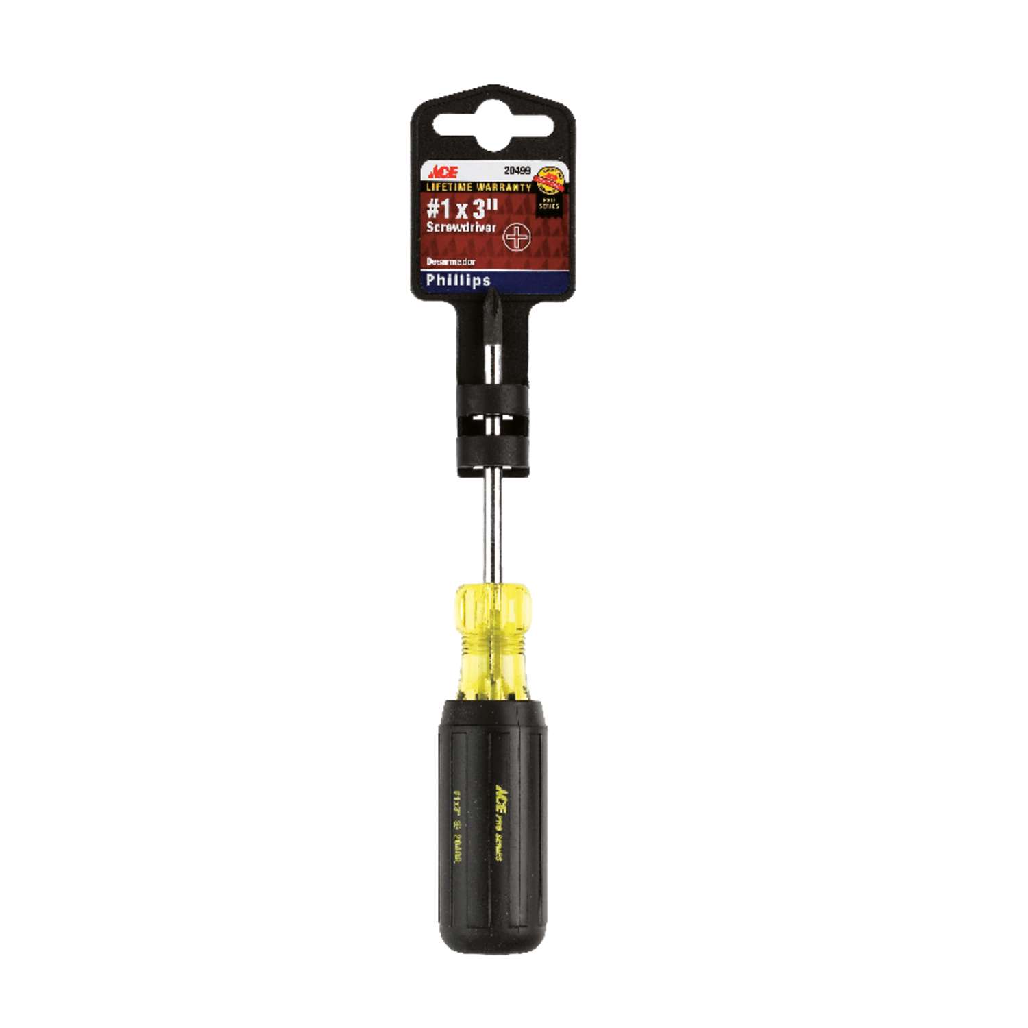 Ace No. 1 X 3 in. L Phillips Screwdriver 1 pc Ace Hardware