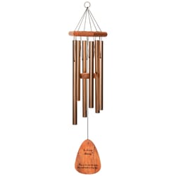 Wind River In Loving Memory Bronze Aluminum/Wood 30 in. Wind Chime